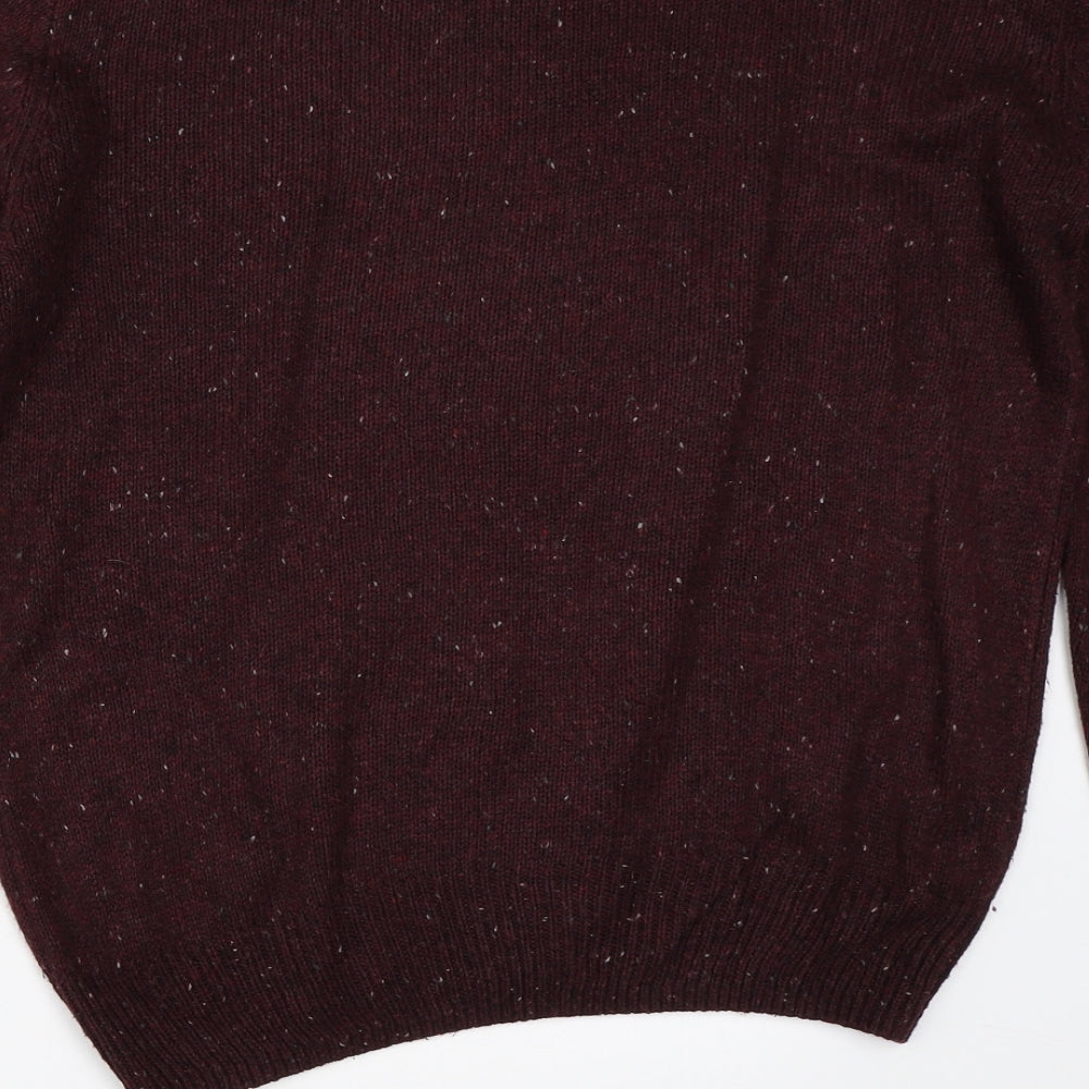 Cedar Wood State Mens Purple Pullover Jumper Size S