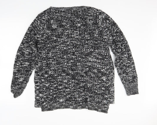 F&F Womens Black Knit Pullover Jumper Size L