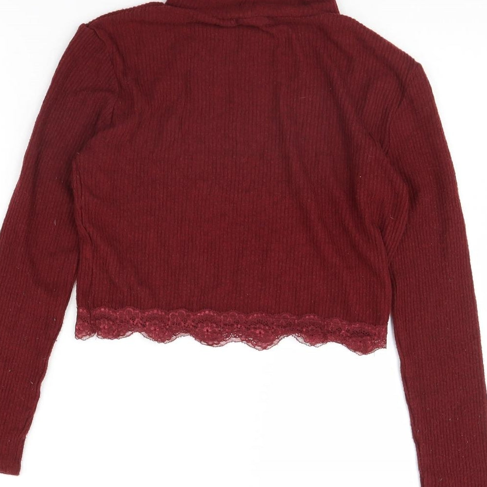 Primark Womens Red Pullover Jumper Size S