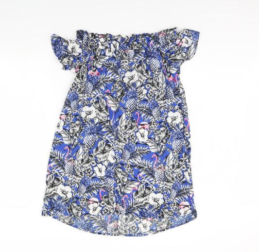 Atmosphere Womens Blue Floral Kaftan Size 14