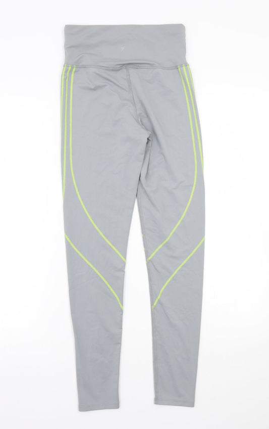 Womens UK Size 8 Workout Regular Fit Jegging Grey Trousers