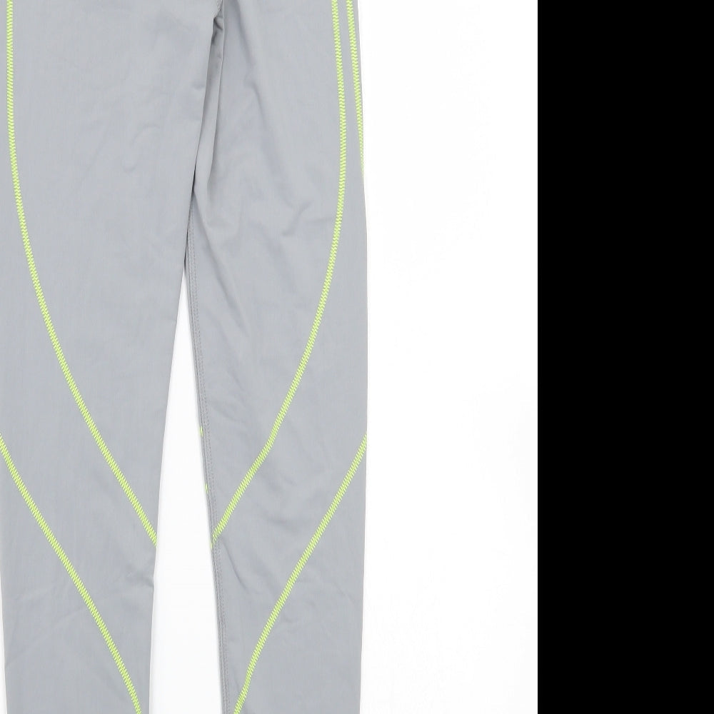 Womens UK Size 8 Workout Regular Fit Jegging Grey Trousers