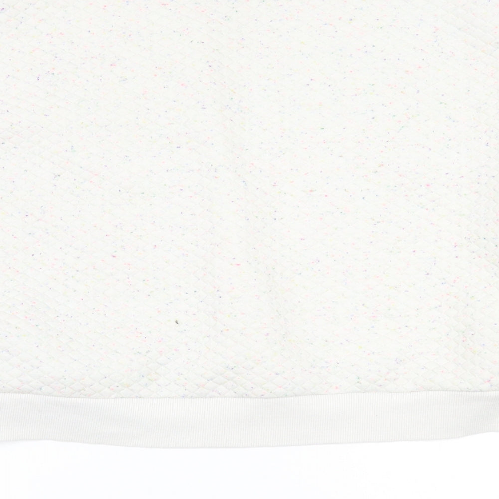 Womens UK Size L Primark White Pullover Jumper