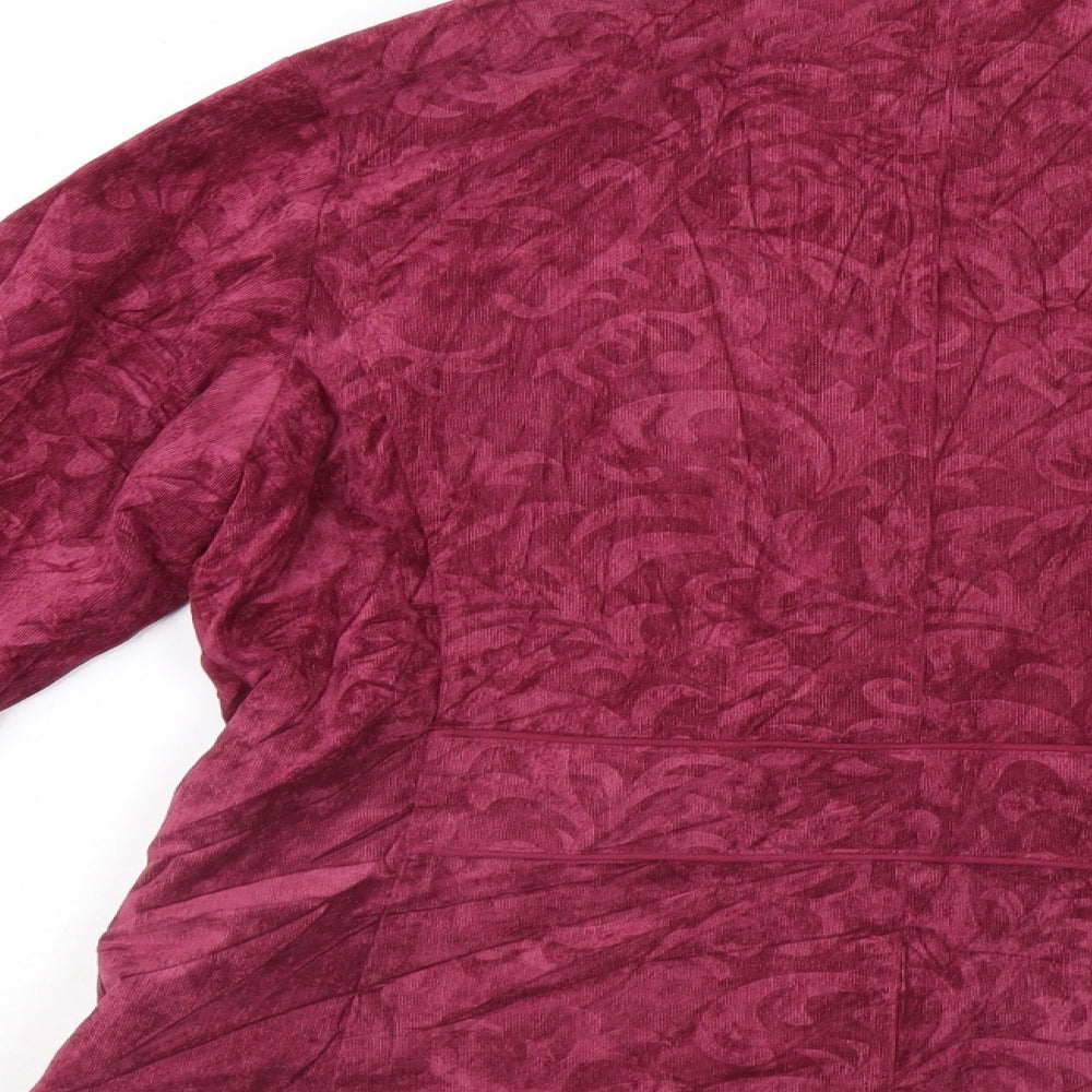 Chicos Womens Purple Jacket Size XS