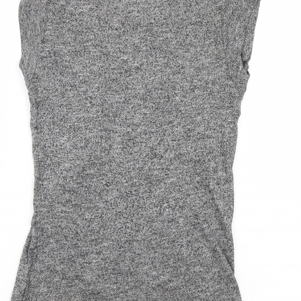 Womens UK Size 6 Atmosphere Grey Basic T-Shirt
