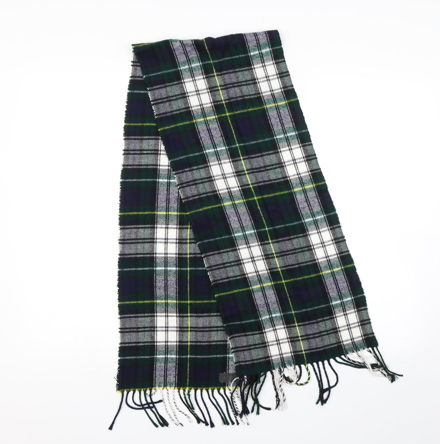 Preworn Unisex Green Plaid Scarf