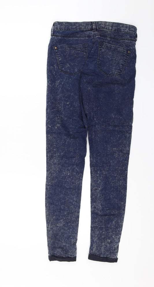 Womens UK Size 8 Topshop Regular Fit Skinny Blue Jeans