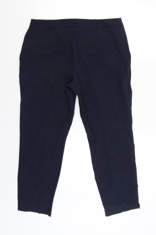 Womens UK Size 10 Dorothy Perkins Regular Fit Blue Trousers