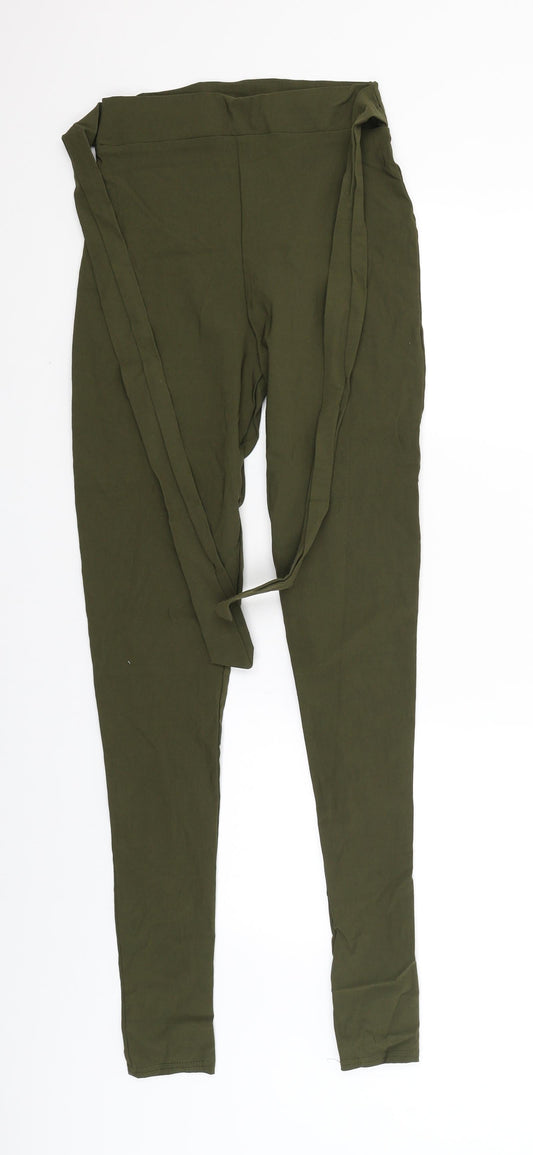 Womens UK Size 8 I SAW IT FIRST Regular Fit Capri Green Trousers