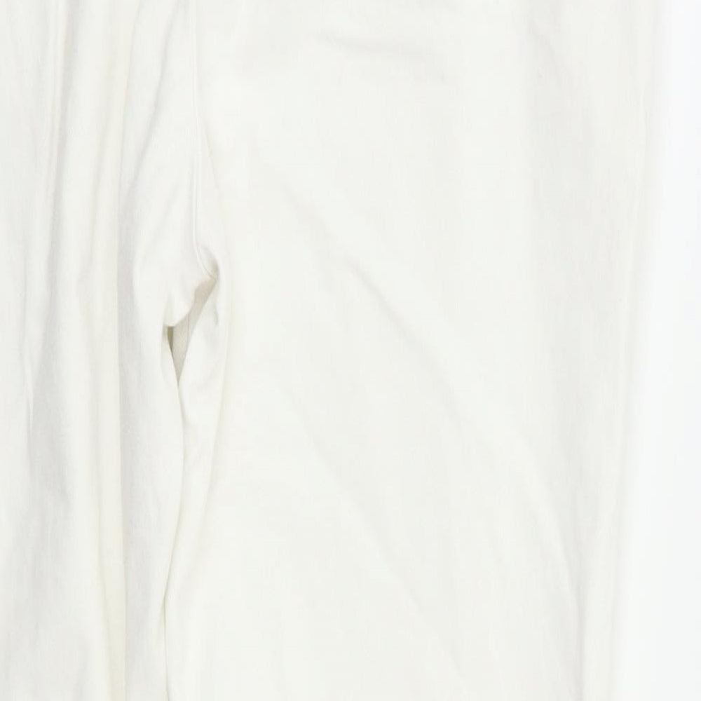 NEXT Womens White Skinny Jeans Size 12 L25 in