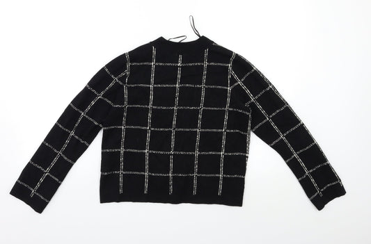 Womens UK Size M H&M Black Pullover Jumper
