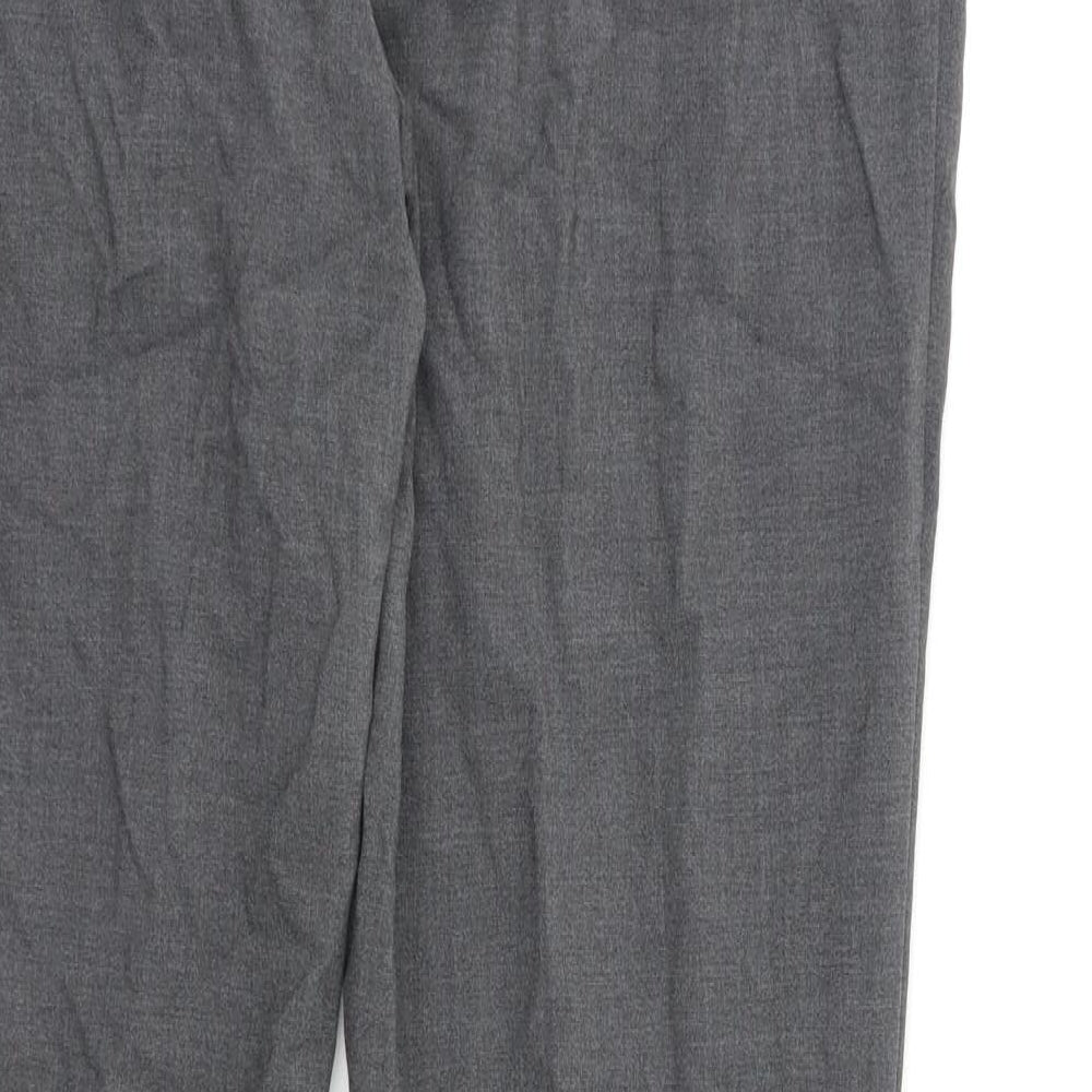 M&S Mens Grey Dress Pants Trousers Size 34 L30 in
