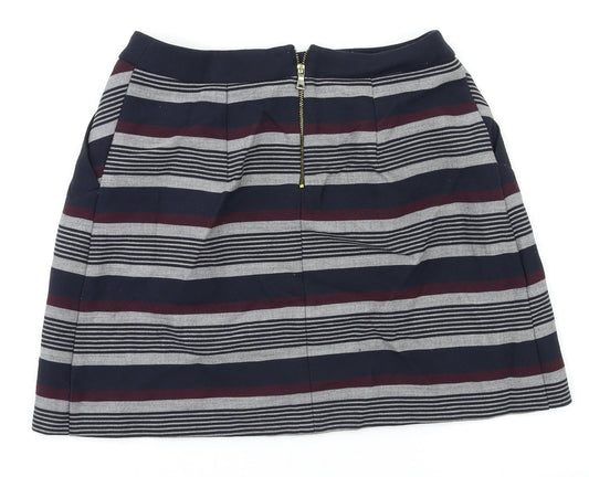 Promod Womens Multicoloured Striped  Peasant Skirt Size S