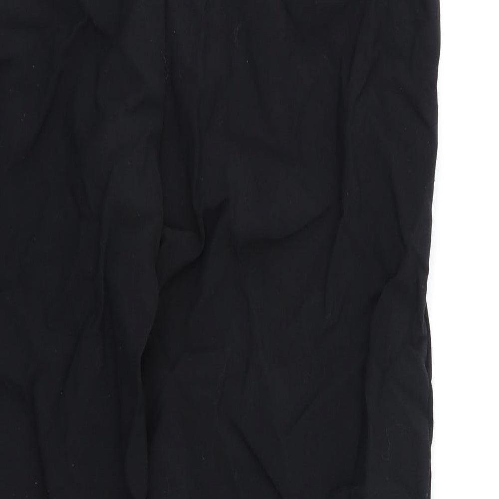 Womens UK Size 10 M&S Regular Fit Black Trousers