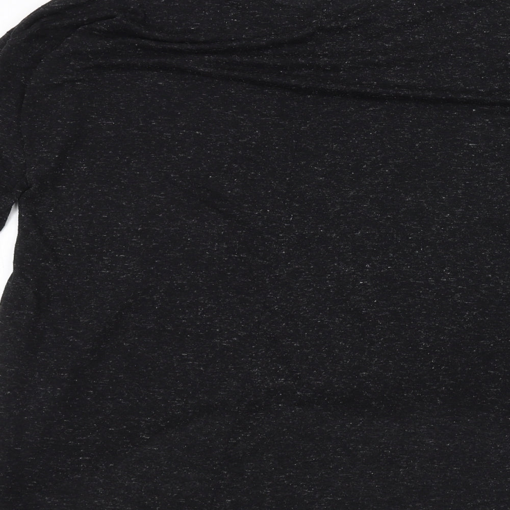 Womens UK Size 10 Atmosphere Black Basic T-Shirt