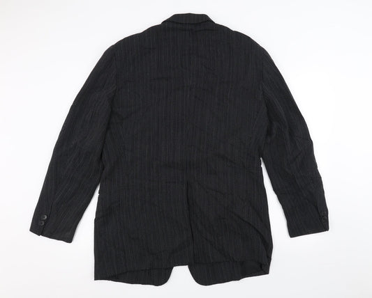 Mens UK Size 42 Preworn Black Jacket