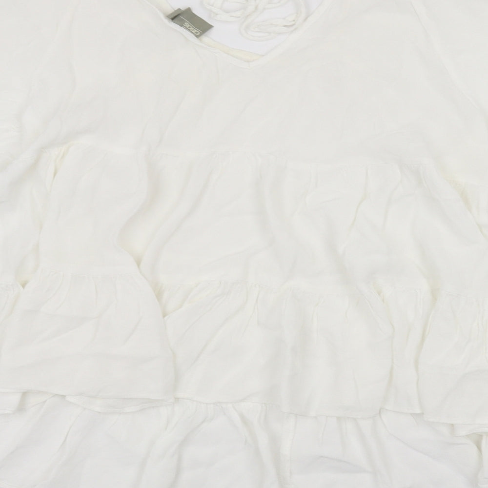 Womens UK Size 8 ASOS White Basic T-Shirt