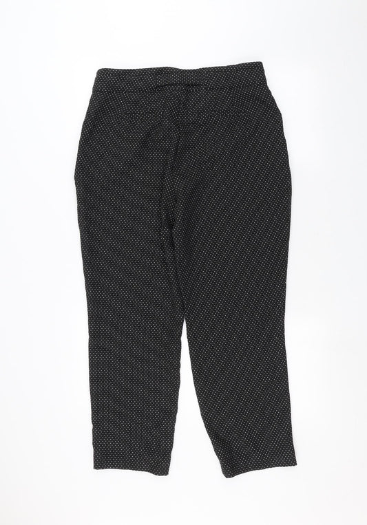 Womens UK Size 14 Dorothy Perkins Regular Fit Black Trousers