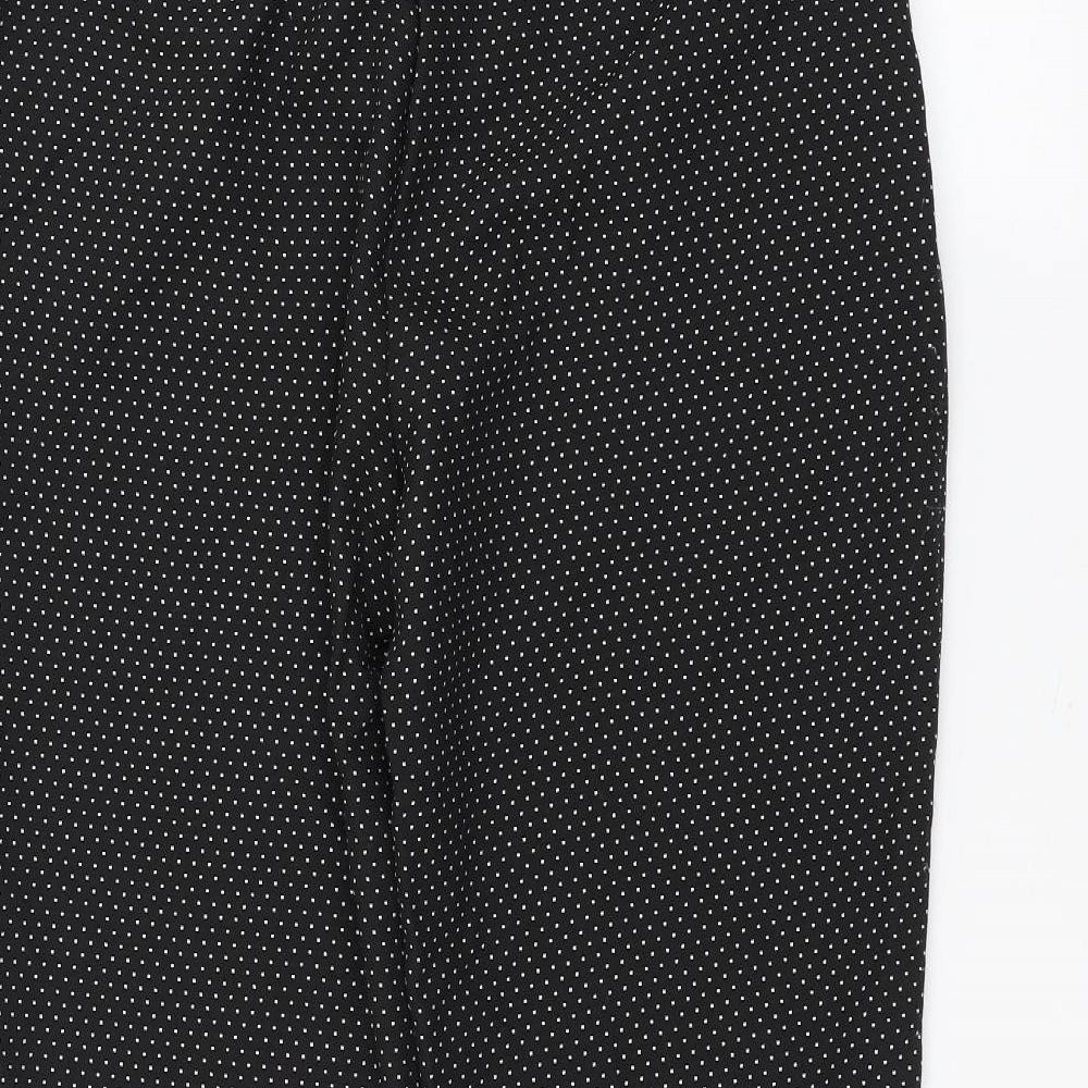 Womens UK Size 14 Dorothy Perkins Regular Fit Black Trousers