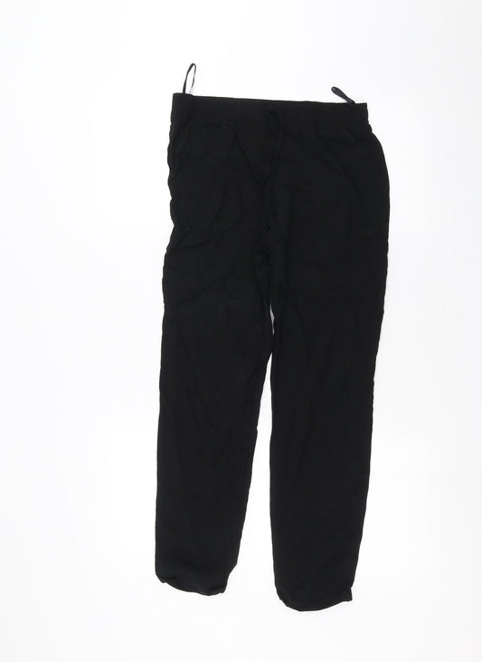 Womens UK Size 10 Primark Regular Fit Black Trousers