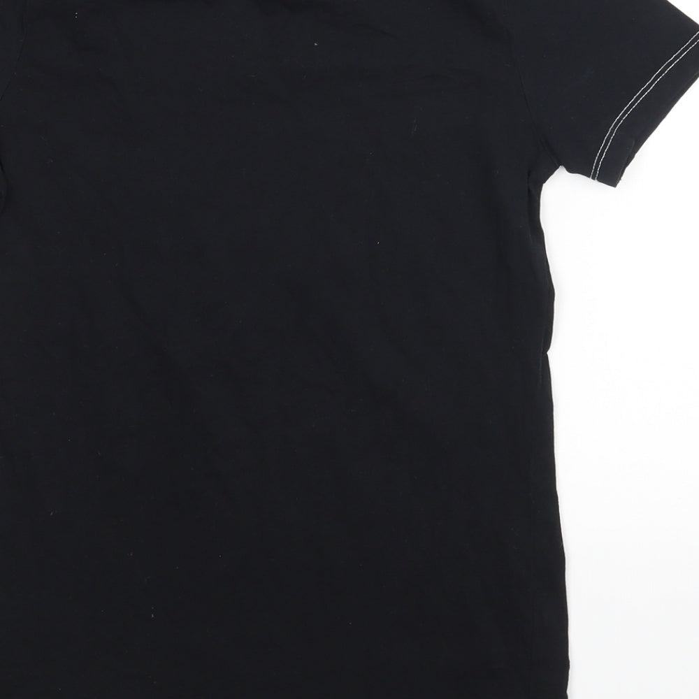 Womens UK Size 6 New Look Black Basic T-Shirt