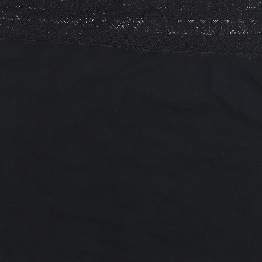 Golddigger Womens Black Basic Blouse Size M