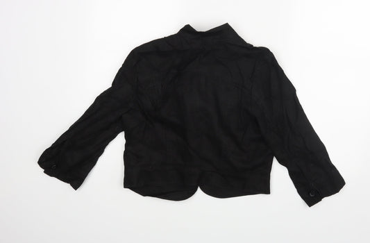 Womens UK Size 34 H&M Black Jacket