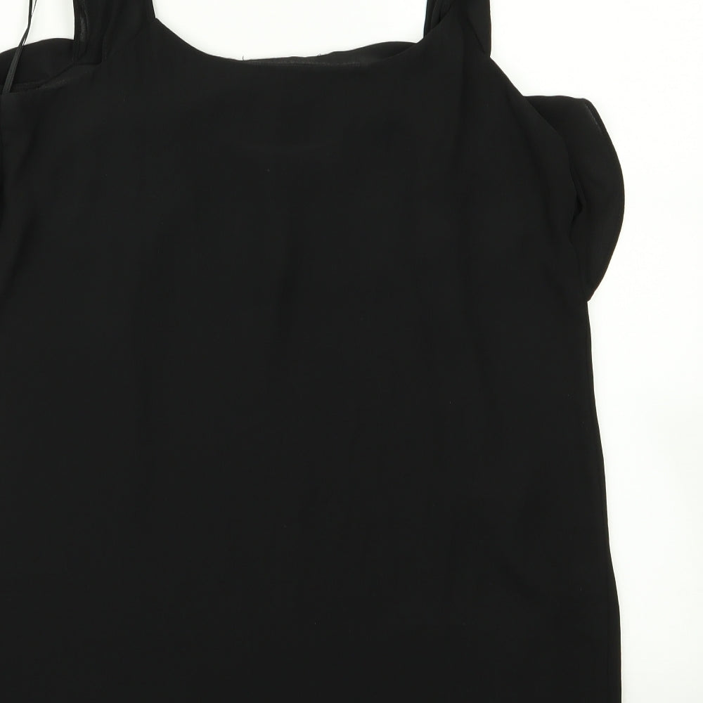 Womens UK Size 10 Atmosphere Black Basic Blouse