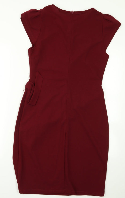 SheIn Womens Red Pencil Dress Size L