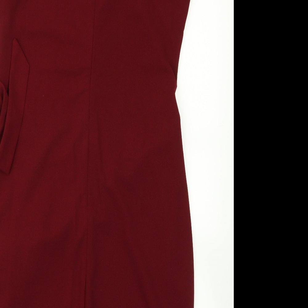 SheIn Womens Red Pencil Dress Size L