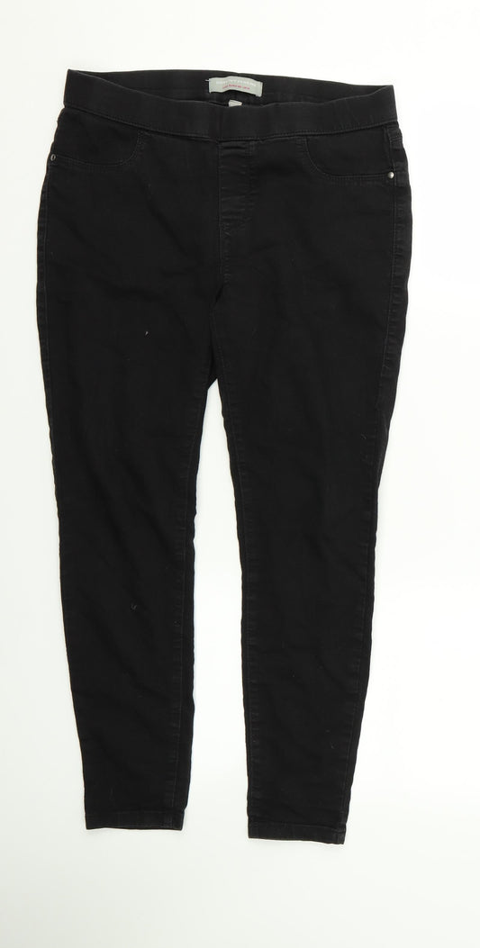 Dorothy Perkins Womens Black Skinny Jeans Size 10 L25 in