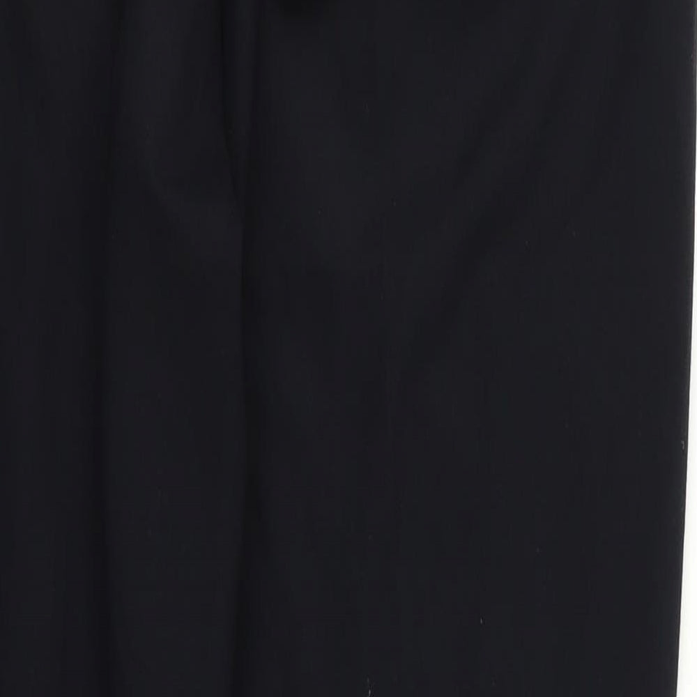 m&s Womens Black Trousers Size 12 L26 in