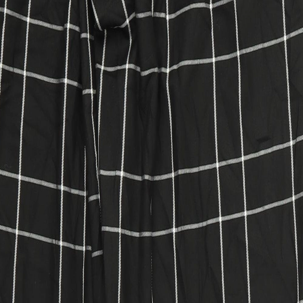 Womens UK Size 32 Preworn Regular Fit Black Trousers