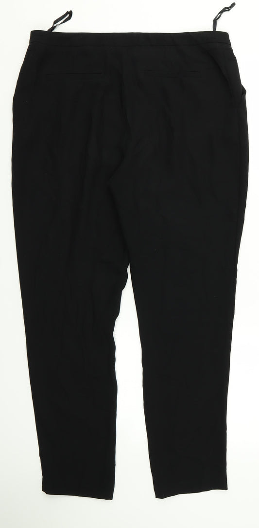 Monsoon Womens Black Trousers Size 12 L24 in