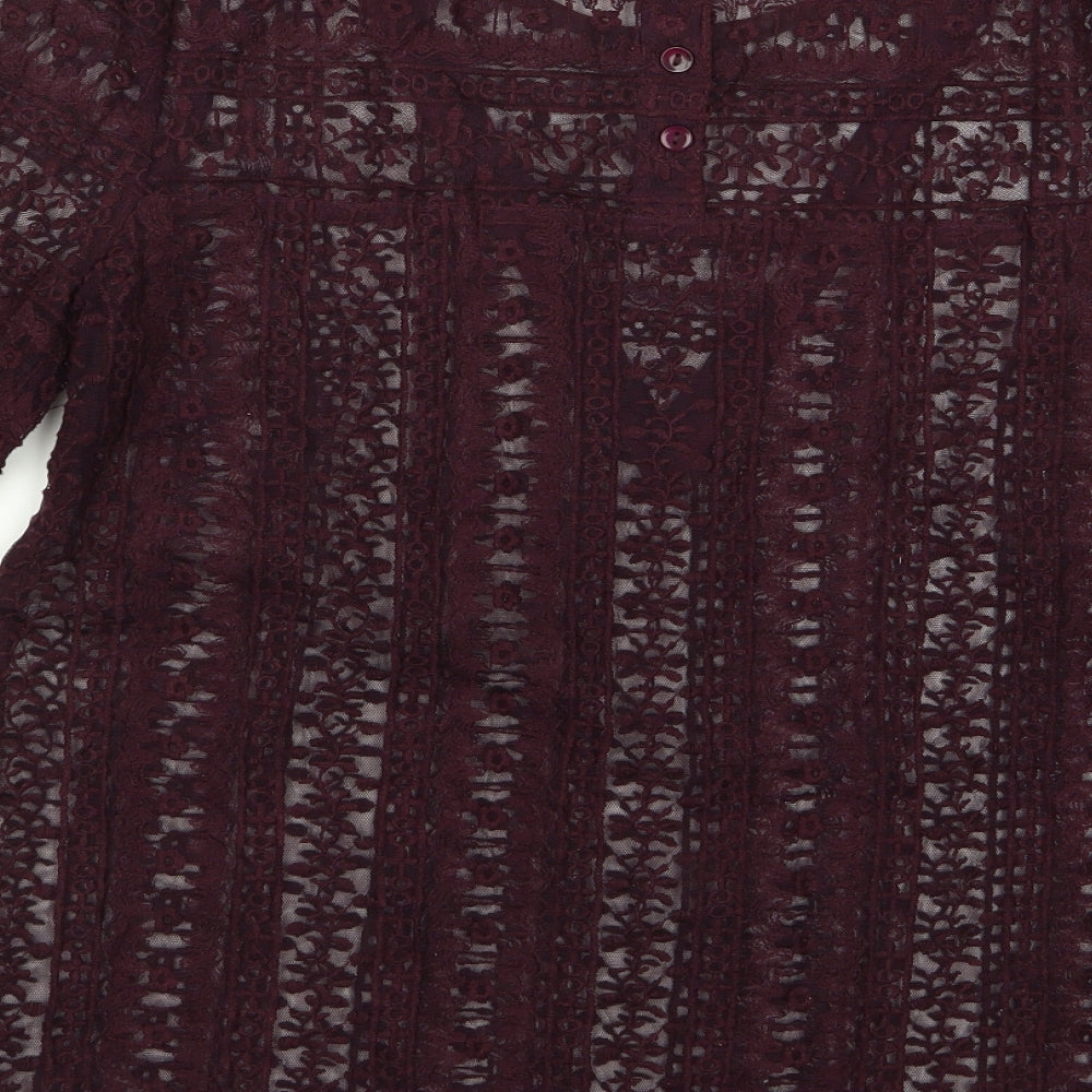 Womens UK Size 14 Papaya Red Pullover Jumper