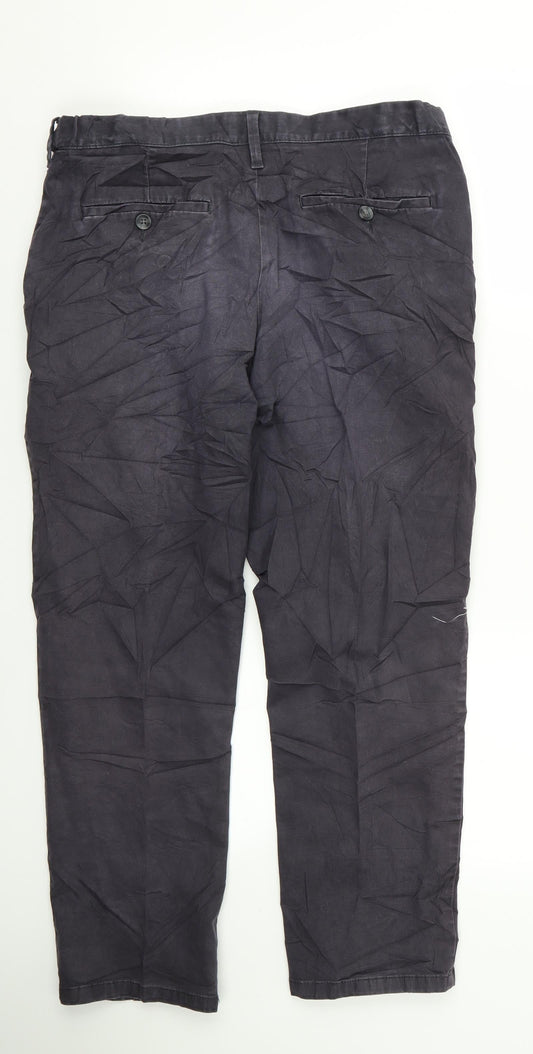 m&s Womens Purple Trousers Size 32 L32 in