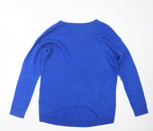 Primark Womens Blue Knit Pullover Jumper Size 8