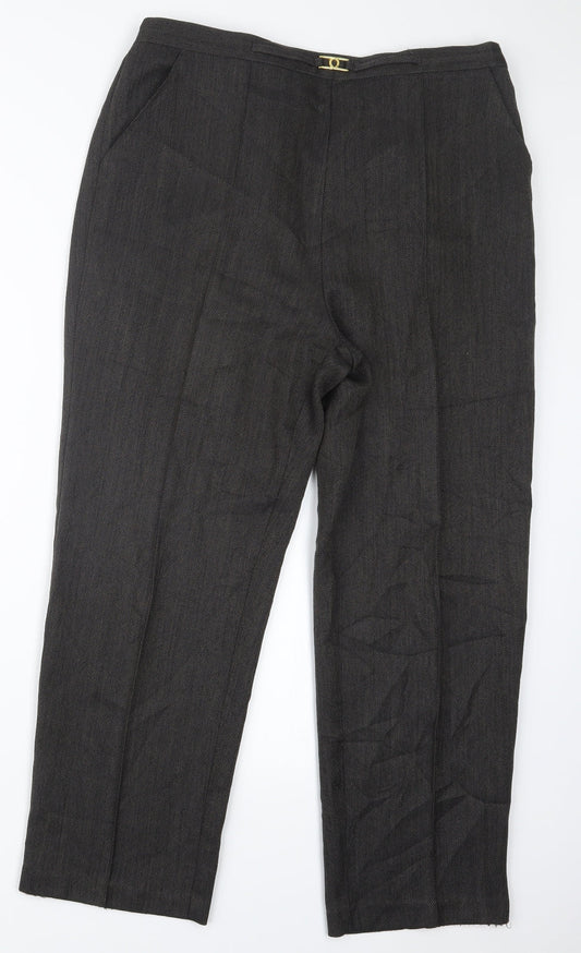Bonmarché Womens Brown Trousers Size 16 L26 in