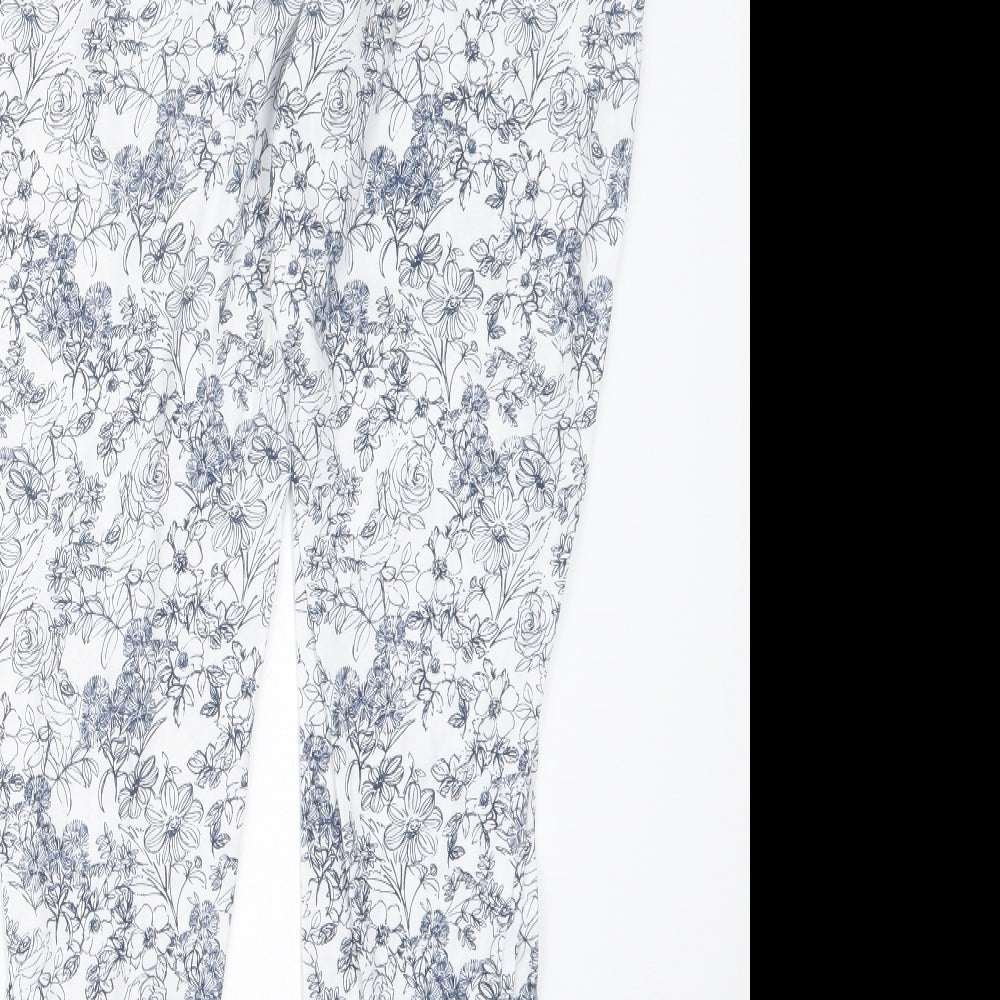Womens UK Size S Matalan Regular Fit Blue Trousers