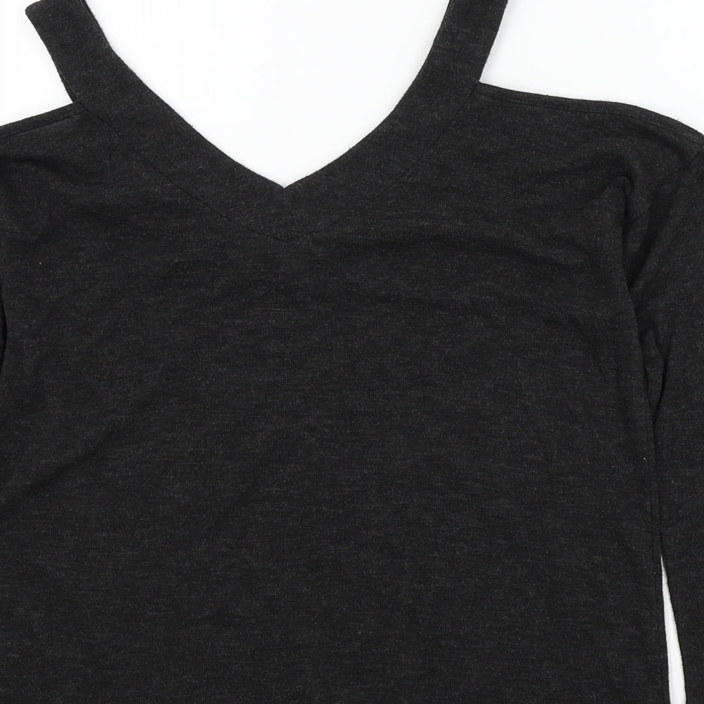 Primark Womens Black Henley Jumper Size 6