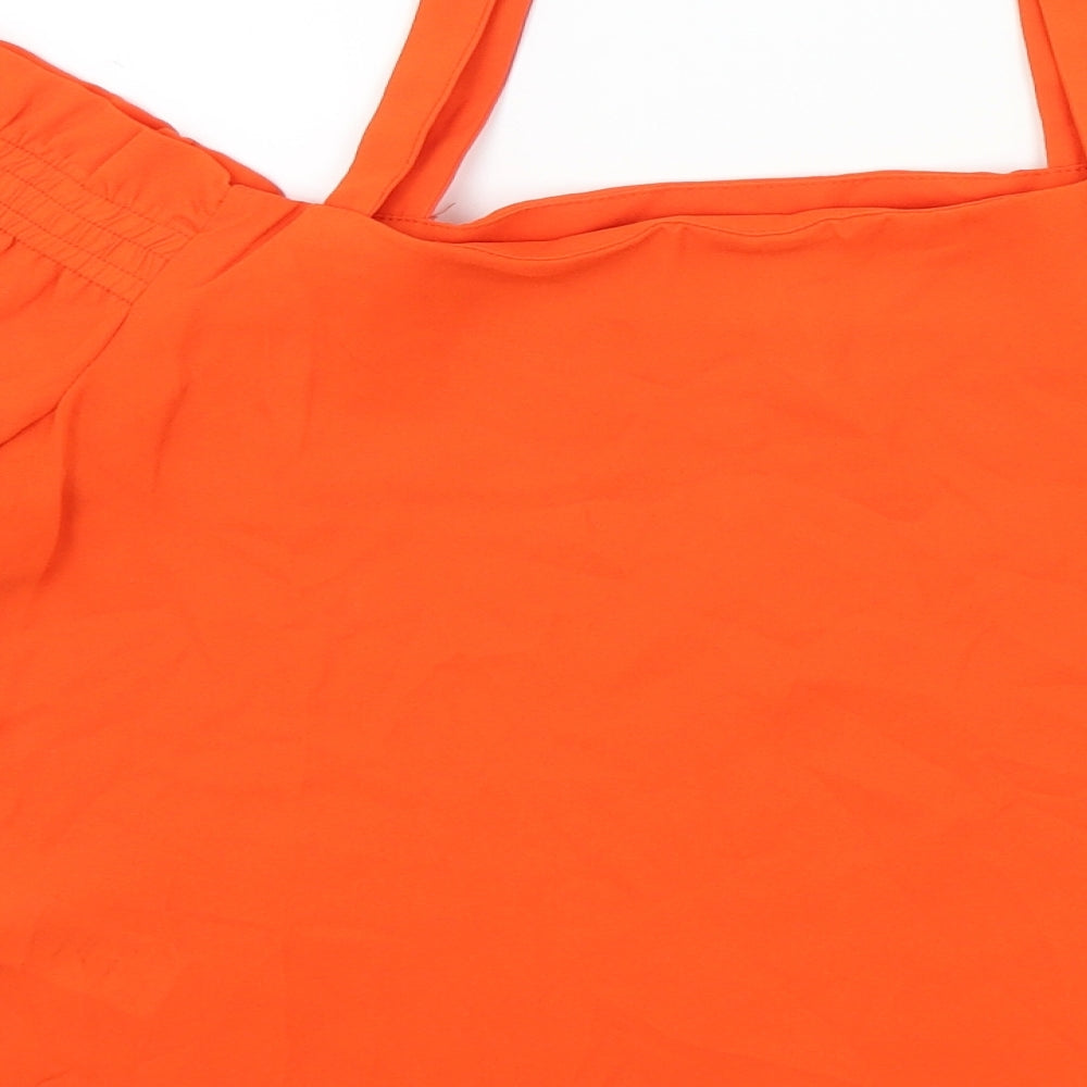 New Look Girls Orange Colourblock Camisole Blouse Size 12 Years