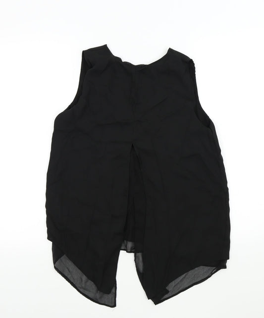 Primark Womens Black Colourblock Basic Blouse Size 12