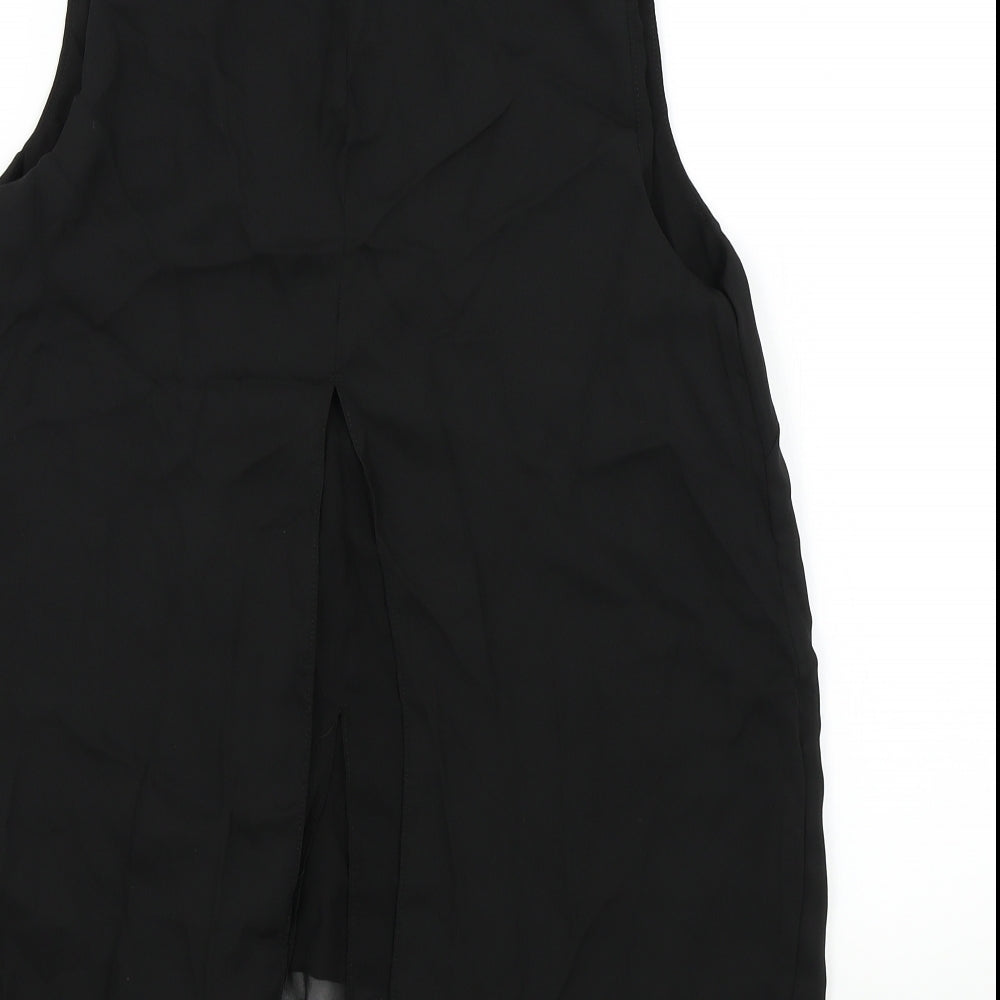 Primark Womens Black Colourblock Basic Blouse Size 12