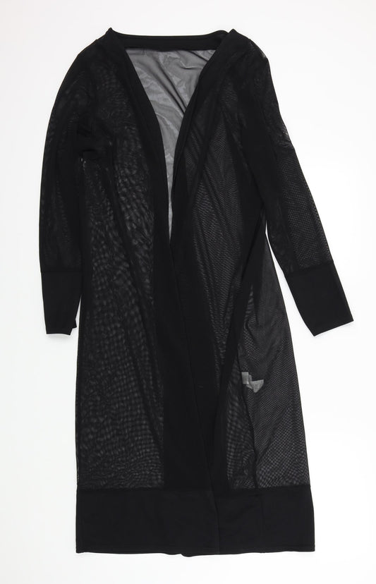 Womens UK Size M Boohoo Black Cardigan Jumper
