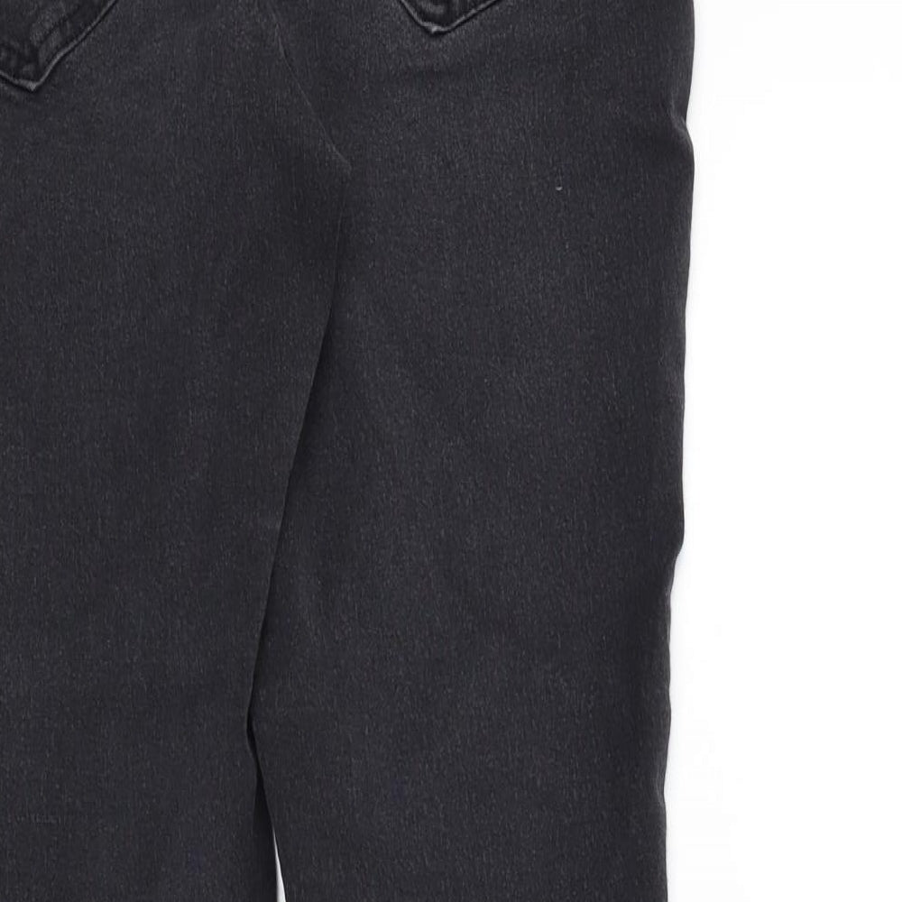 F&F Womens Beige Houndstooth Straight Jeans Size 14 L26 in