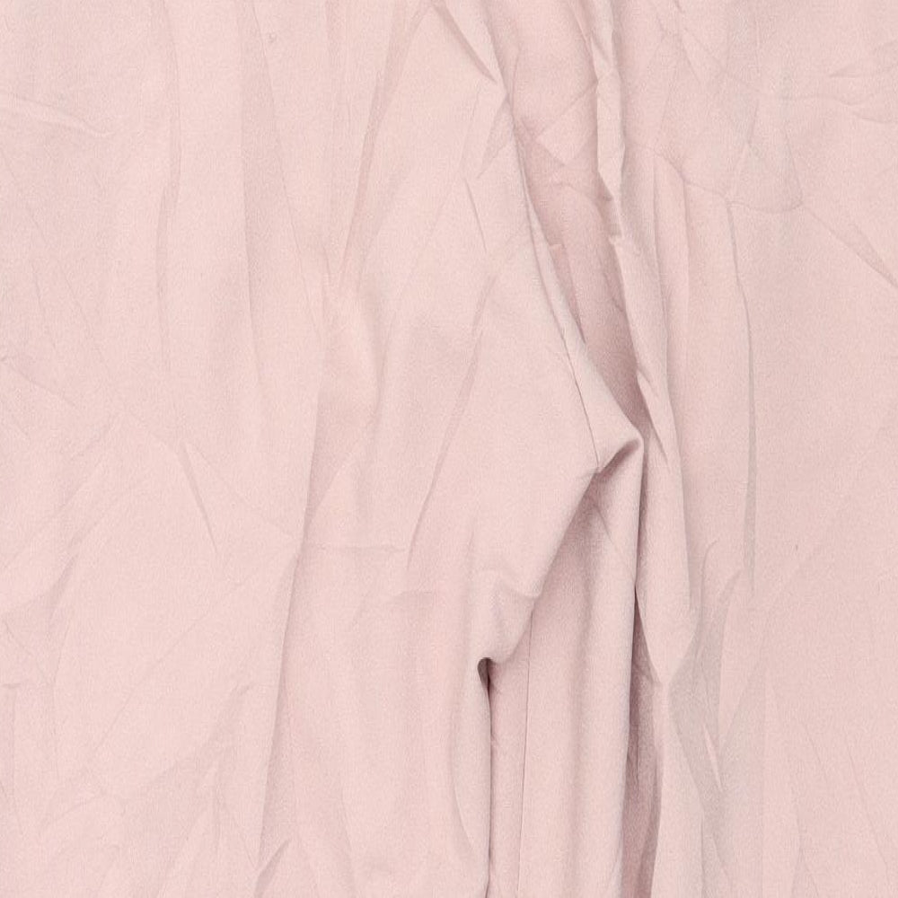 Womens UK Size 10 Topshop Regular Fit Pink Trousers