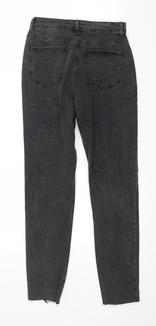 In the Style Womens Grey  Denim Straight Jeans Size 8 L27 in