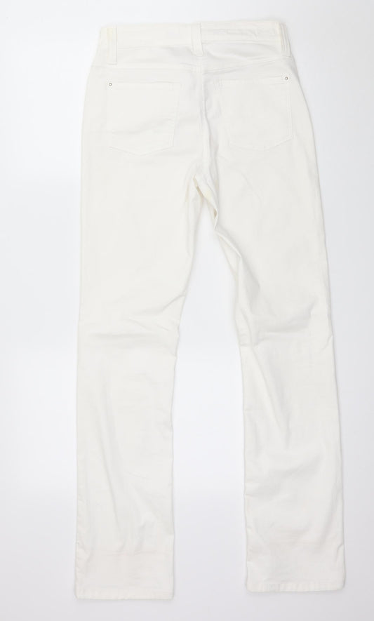 Womens UK Size 30 in Dream Jeans Regular Fit Straight White Jeans