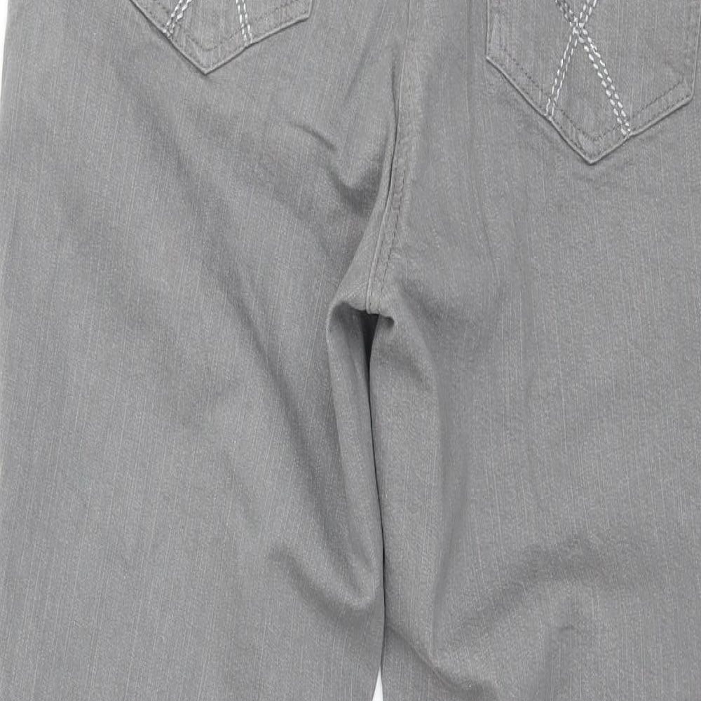 Damart Womens Grey  Denim Straight Jeans Size 10 L25 in