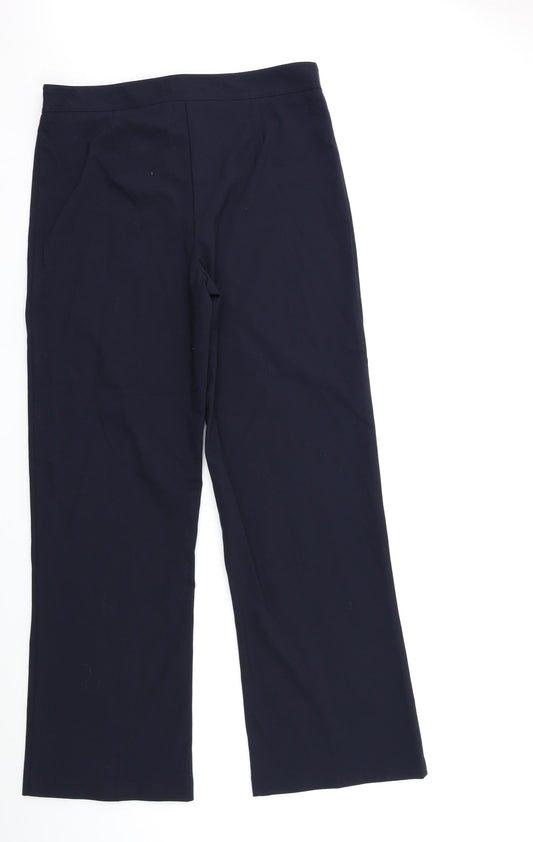 David luke Womens Blue Trousers Size 32 in L32 in